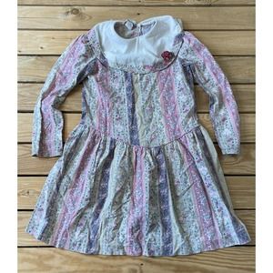 Vintage FOREVER FLORALS Girls Floral Dress Size 10